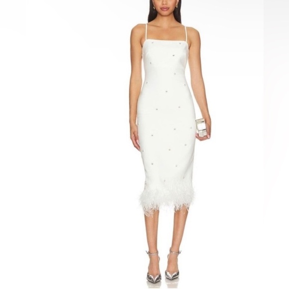Likely Electra Midi Dress in White size 10 - Picture 1 of 12